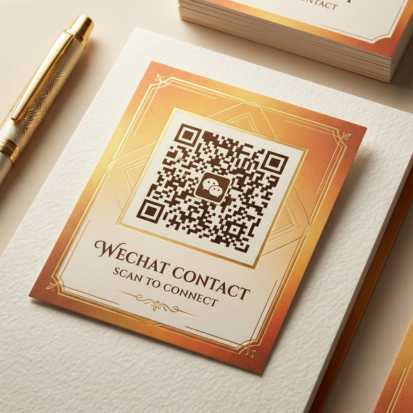 黄色仓库商务二维码